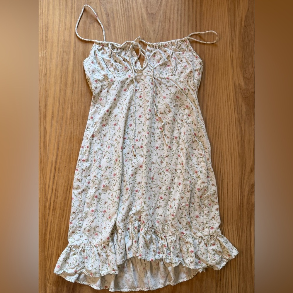 Motel Floral Spaghetti Strap Dress